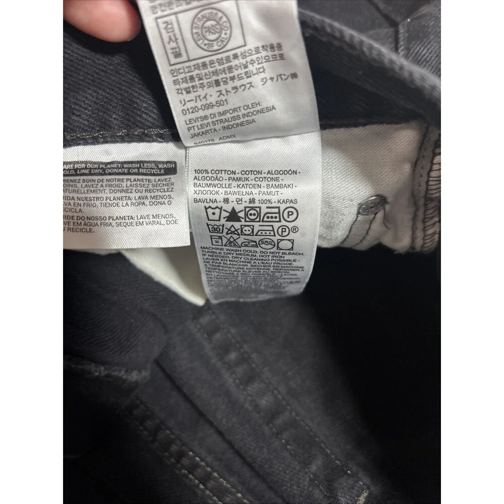 Levi’s 501 Original Men’s Black Jeans W33 L32 Zip  Fly Denim Classic Casual